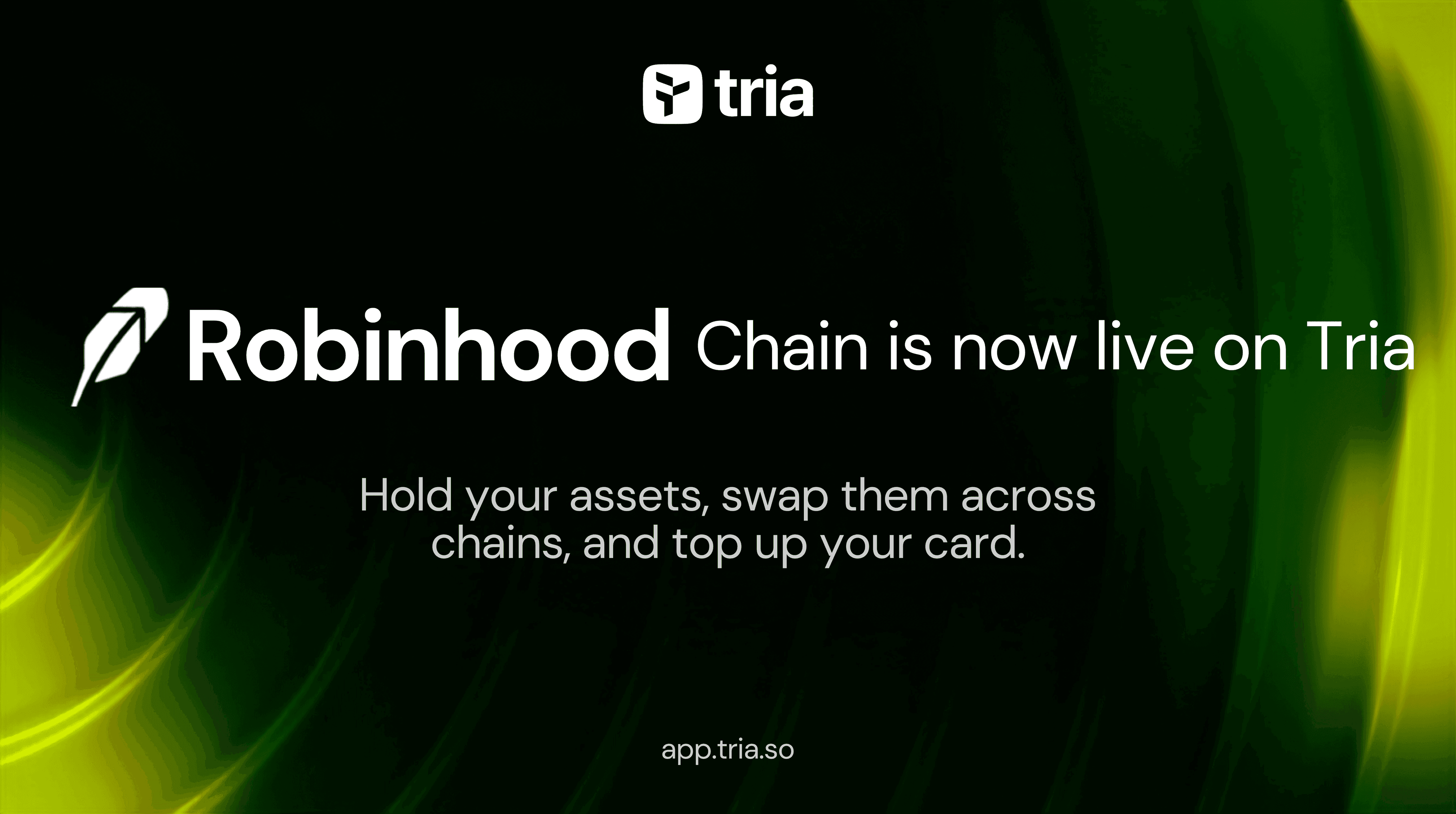 Robinhood Chain Is Now Live on Tria